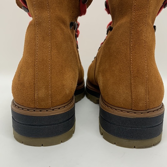 Avellini Suede Hiking Boots Brown 39 Genuine Shearling Lining Gorpcore Camping - Picture 10 of 16